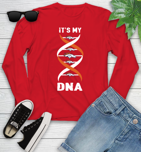 Denver Broncos NFL Football It's My DNA Sports Youth Long Sleeve 11