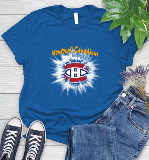 Montreal Canadiens NHL Hockey Adoring Fan Rip Sports Women's T-Shirt 12