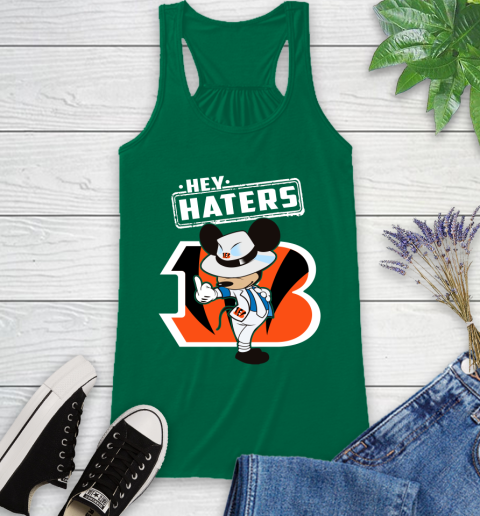 NFL Hey Haters Mickey Football Sports Cincinnati Bengals Racerback Tank 6