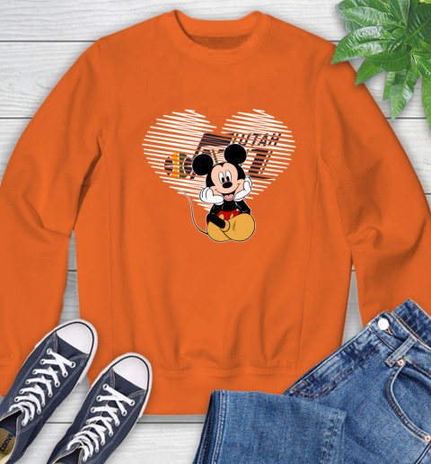 NBA Utah Jazz The Heart Mickey Mouse Disney Basketball Sweatshirt 3