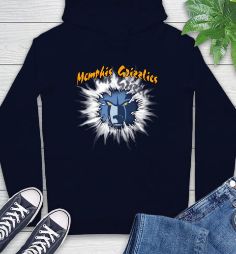 Memphis Grizzlies NBA Basketball Rip Sports Hoodie 3
