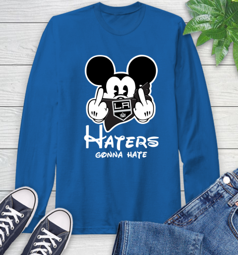 NHL Los Angeles Kings Haters Gonna Hate Mickey Mouse Disney Hockey T Shirt Long Sleeve T-Shirt 10