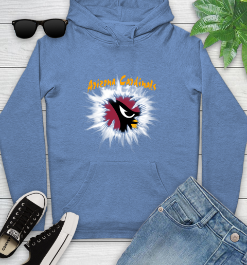 Arizona Cardinals NFL Football Adoring Fan Rip Sports Youth Hoodie 13