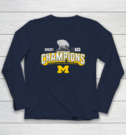 Michigan Big Ten 2021 East Division Champions Long Sleeve T-Shirt 2