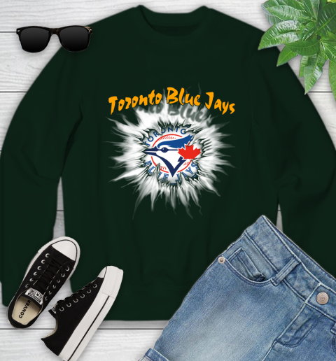 Toronto Blue Jays MLB Baseball Adoring Fan Rip Sports Youth Sweatshirt 9
