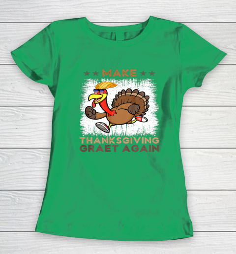 Make Thanksgiving Great Again Trump Holiday Turkey 2024 Women's T-Shirt