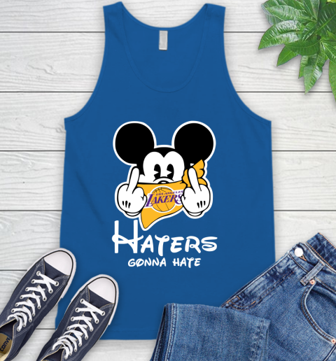 NBA Los Angeles Lakers Haters Gonna Hate Mickey Mouse Disney Basketball T  Shirt Tank Top