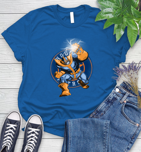 Houston Astros MLB Baseball Thanos Avengers Infinity War Marvel Women's T-Shirt 12