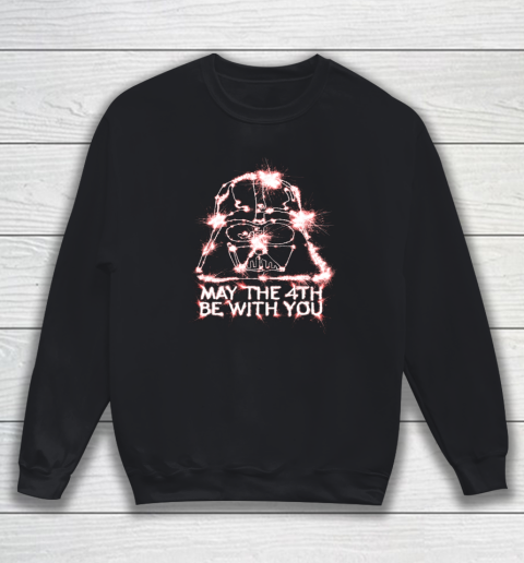 Star Wars Darth Vader May The 4th Be With You Sparkler Sweatshirt