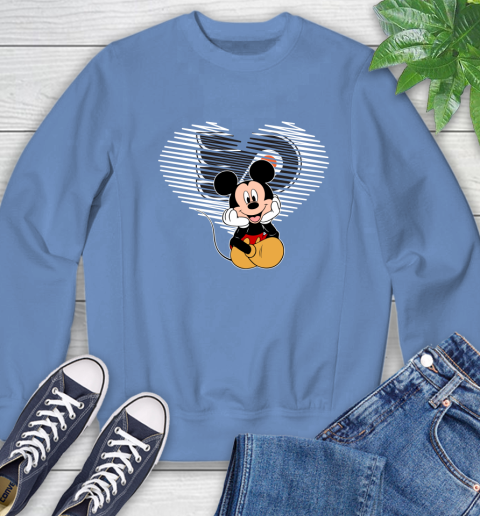 NHL Philadelphia Flyers The Heart Mickey Mouse Disney Hockey Sweatshirt 11