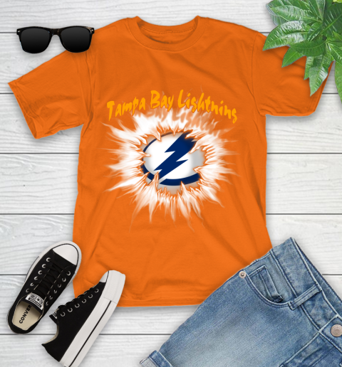 Tampa Bay Lightning NHL Hockey Adoring Fan Rip Sports Youth T-Shirt 9