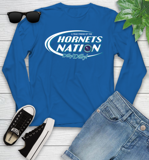 NBA A True Friend Of The Charlotte Hornets Dilly Dilly Basketball Sports Youth Long Sleeve 10
