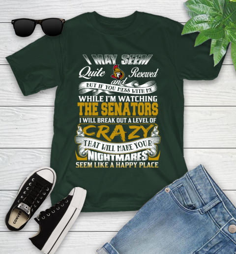 Ottawa Senators NHL Hockey Don't Mess With Me While I'm Watching My Team Youth T-Shirt 5