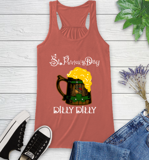 NHL New York Rangers St Patrick's Day Dilly Dilly Beer Hockey Sports Racerback Tank 3