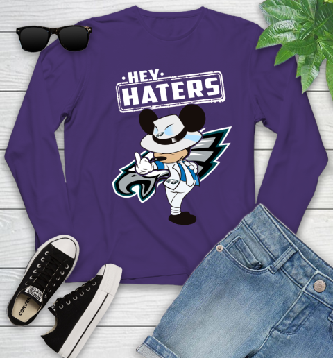 NFL Hey Haters Mickey Football Sports Philadelphia Eagles Youth Long Sleeve 4