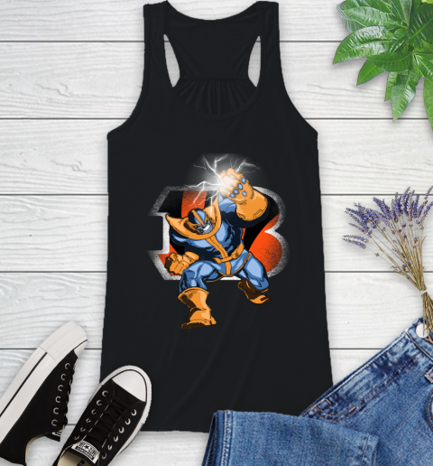 Cincinnati Bengals NFL Football Thanos Avengers Infinity War Marvel Racerback Tank