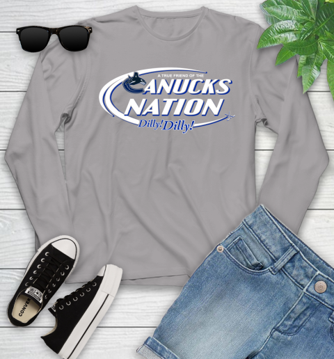 NHL A True Friend Of The Vancouver Canucks Dilly Dilly Hockey Sports Youth Long Sleeve 5