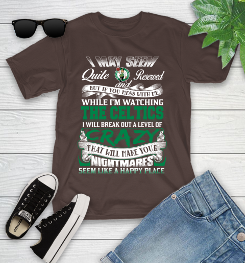 Boston Celtics NBA Basketball Don't Mess With Me While I'm Watching My Team Youth T-Shirt 7