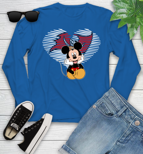 NFL Tampa Bay Buccaneers The Heart Mickey Mouse Disney Football T Shirt_000 Youth Long Sleeve 10