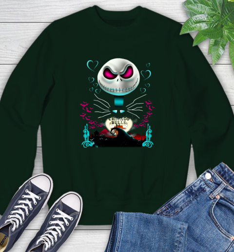 NBA Chicago Bulls Jack Skellington Sally The Nightmare Before Christmas Basketball Sports_000 Sweatshirt 12