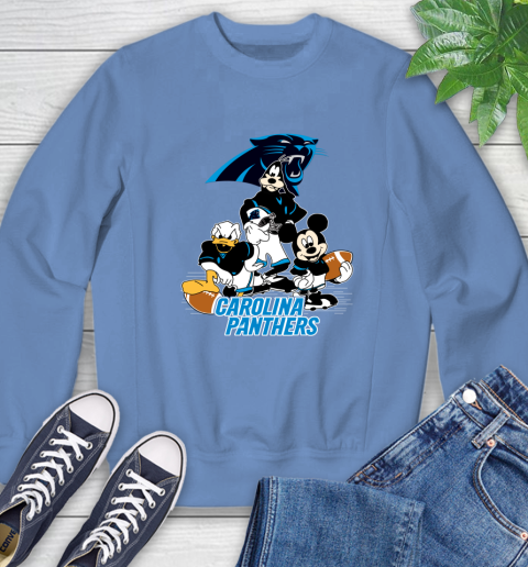 NFL Carolina Panthers Mickey Mouse Donald Duck Goofy Football Shirt Sweatshirt 11