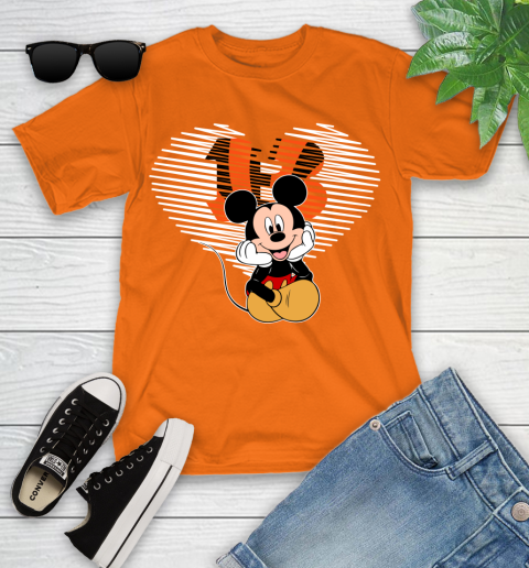 NFL Cincinnati Bengals The Heart Mickey Mouse Disney Football T Shirt_000 Youth T-Shirt 9