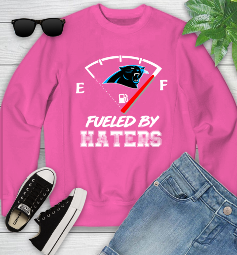 Carolina Panthers NFL Football Fueled By Haters Sports Youth Sweatshirt 6