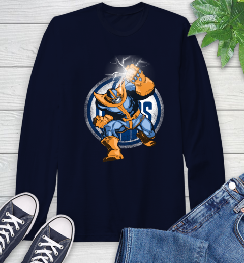 Edmonton Oilers NHL Hockey Thanos Avengers Infinity War Marvel Long Sleeve T-Shirt 3