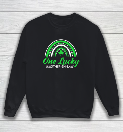 Rainbow One Lucky Mother in law St Patricks Day Gift Sweatshirt