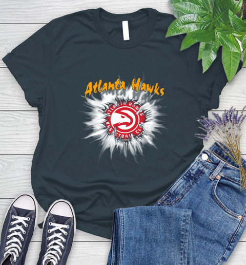 Atlanta Hawks NBA Basketball Rip Sports Women's T-Shirt 11