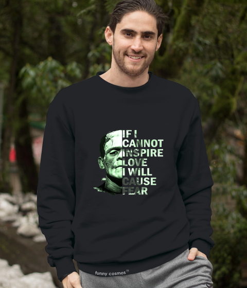 Frankenstein T Shirt, The Monster Frankenstein Face Shirt, If I Cannot Inspire Love, Halloween Gifts