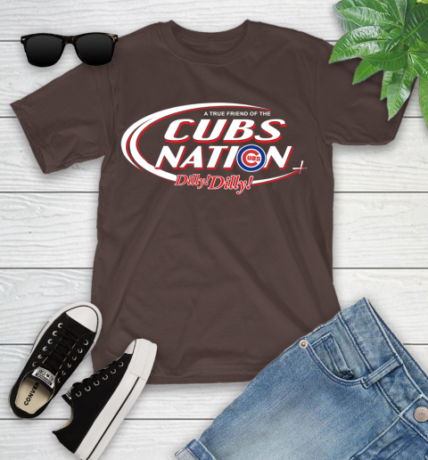 MLB A True Friend Of The Chicago Cubs Dilly Dilly Baseball Sports Youth T-Shirt 7