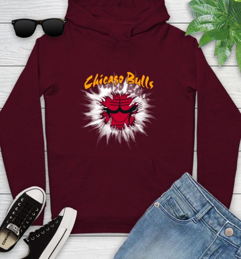 Chicago Bulls NBA Basketball Rip Sports Youth Hoodie 7
