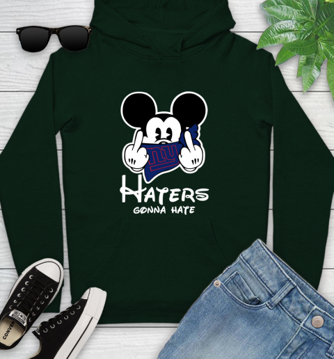 NFL New York Giants Haters Gonna Hate Mickey Mouse Disney Football T Shirt Youth Hoodie 14