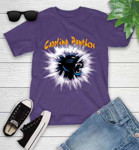 Carolina Panthers NFL Football Adoring Fan Rip Sports Youth T-Shirt 3