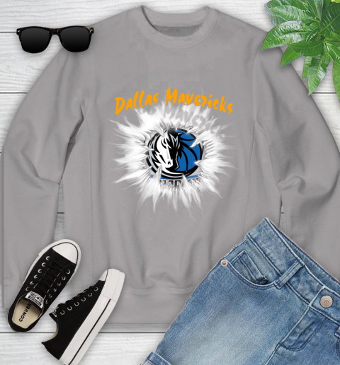 Dallas Mavericks NBA Basketball Rip Sports Youth Sweatshirt 3