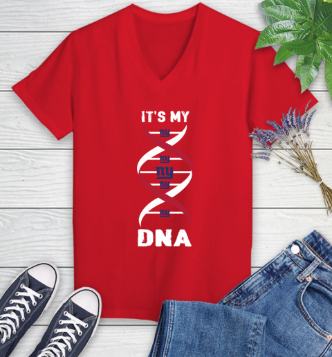 New York Jets NFL Football It's My DNA Sports (2) Women's V-Neck T-Shirt 11