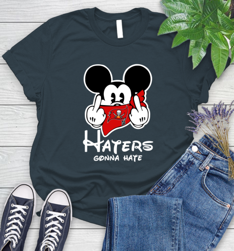 NFL Tampa Bay Buccaneers Haters Gonna Hate Mickey Mouse Disney Football T Shirt_000 Women's T-Shirt 11