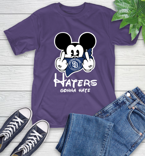 MLB San Diego Padres Haters Gonna Hate Mickey Mouse Disney Baseball T Shirt_000 T-Shirt 5
