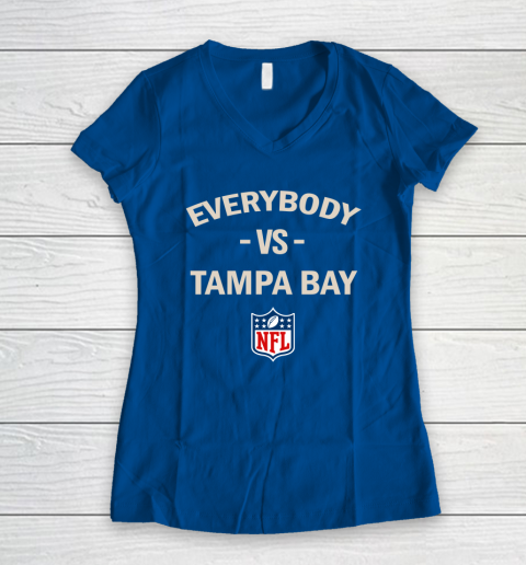 Everybody Vs Tampa Bay NFL Women's V-Neck T-Shirt 5