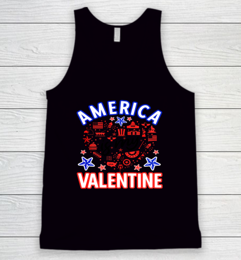 America is My Valentine Proud American Heart USA Tank Top 1