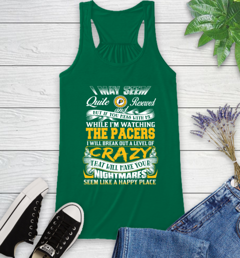 Indiana Pacers NBA Basketball Don't Mess With Me While I'm Watching My Team Racerback Tank 6