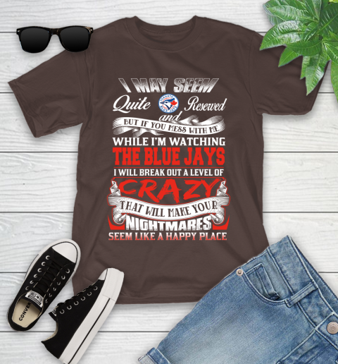 Toronto Blue Jays MLB Baseball Don't Mess With Me While I'm Watching My Team Youth T-Shirt 7
