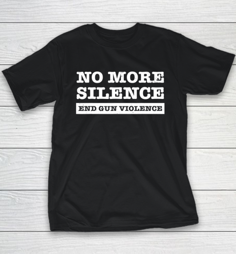 End Gun Violence Shirt Wear Orange Anti Gun No More Silence Youth T-Shirt 2
