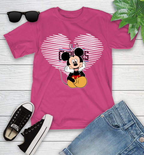 NBA LA Clippers The Heart Mickey Mouse Disney Basketball Youth T-Shirt 11