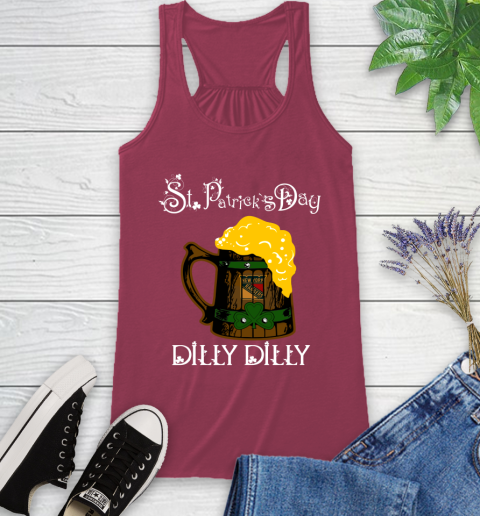 NHL New York Rangers St Patrick's Day Dilly Dilly Beer Hockey Sports Racerback Tank 7