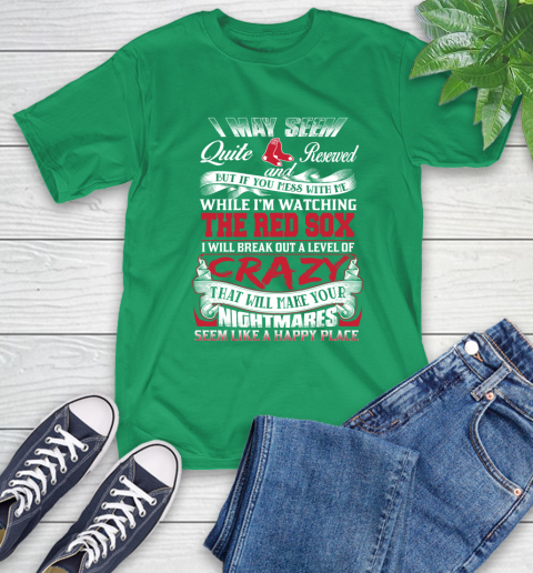 Boston Red Sox MLB Baseball Don't Mess With Me While I'm Watching My Team T-Shirt 7