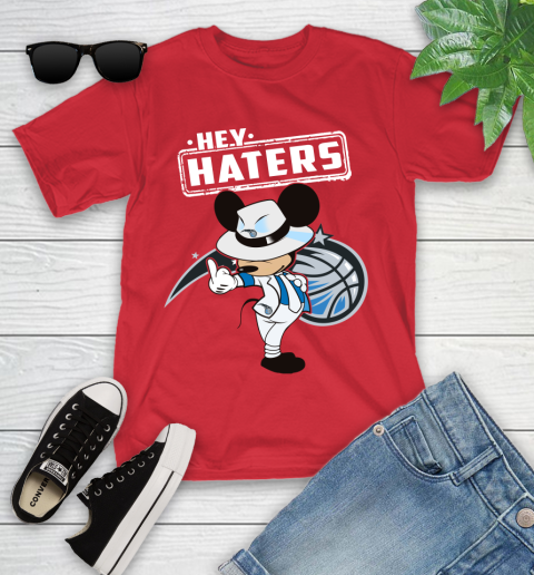 NBA Hey Haters Mickey Basketball Sports Orlando Magic Youth T-Shirt 13