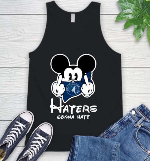 NBA Minnesota Timberwolves Haters Gonna Hate Mickey Mouse Disney Basketball T Shirt Tank Top