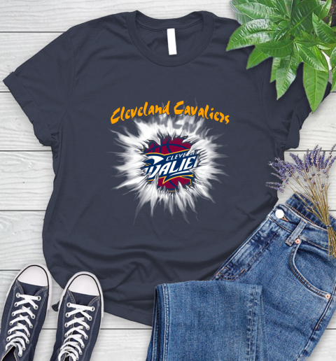 Cleveland Cavaliers NBA Basketball Rip Sports Women's T-Shirt 14